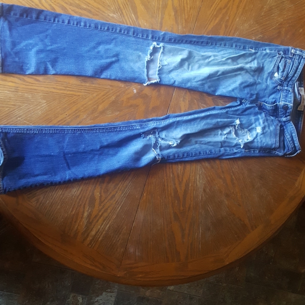 Ripped Hollister jeans